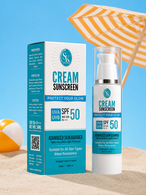Cream Sunscreen with SP50+
